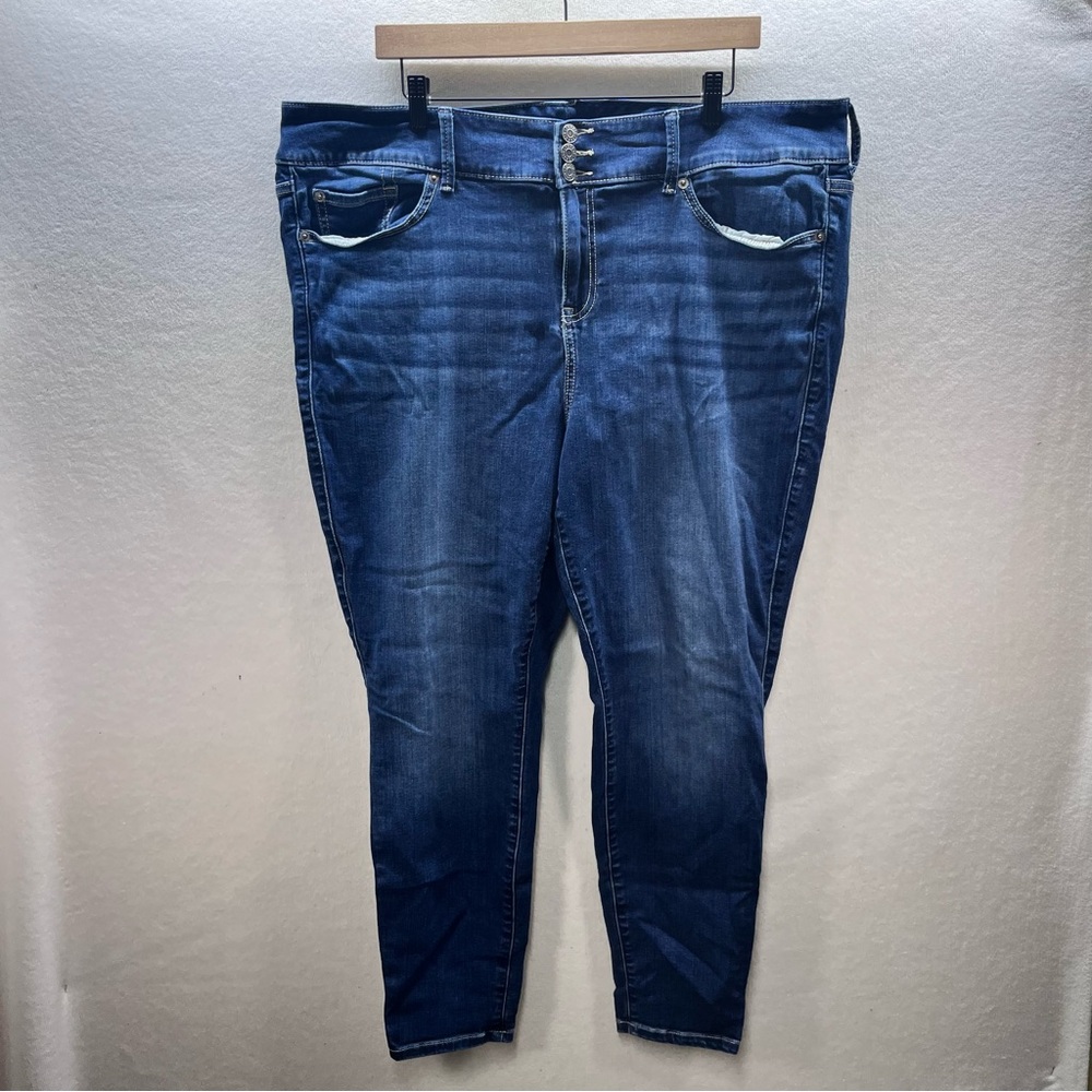 Torrid Super Soft Jegging Jeans Womens 22W Plus Stretch Blue Denim 3078